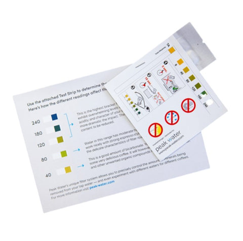 PEAK-WATER Test Stripes