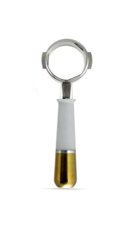 Pesado Naked Portafilter (White & Gold)